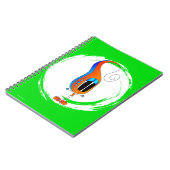 Funny, Colorful, Quirky, Cartoon Character ノートブック (左側)