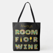 Funny Colorful Wine Lovers トートバッグ (正面)
