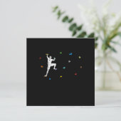 Funny Colourful Boulder Climber Gift 招待状 (スタンド正面)