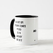 Funny Comfort Zone Joke Mug – Introvert Humor マグカップ (正面左)