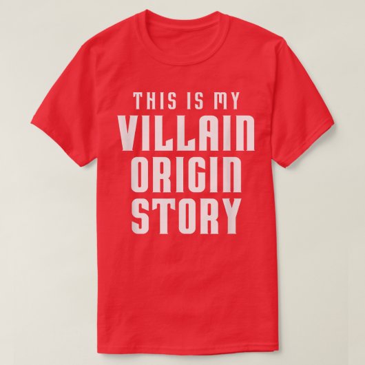 Funny Comic Book Lover This is My Villain Origin S Tシャツ (デザイン正面)