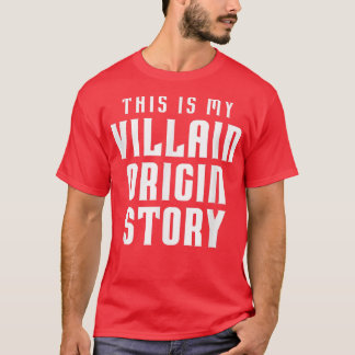 Funny Comic Book Lover This is My Villain Origin S Tシャツ