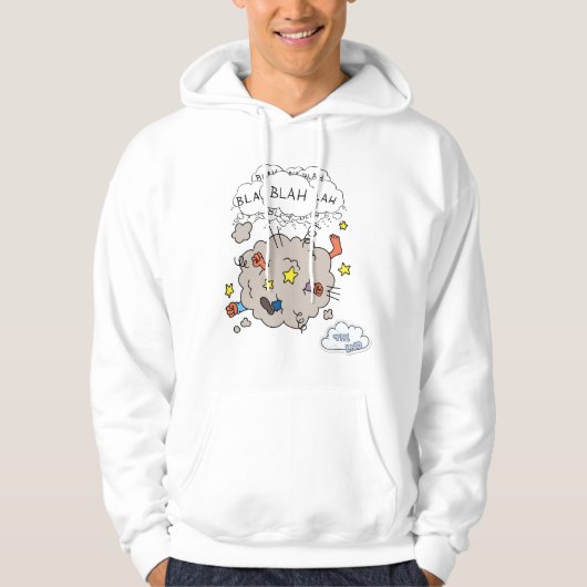 Funny Comic Fight Cloud Men's Pullover Hoodie パーカ (正面)