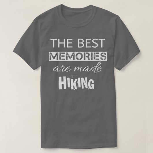 Funny comping hiking,quote ADHD hiking cool stoth Tシャツ (デザイン正面)