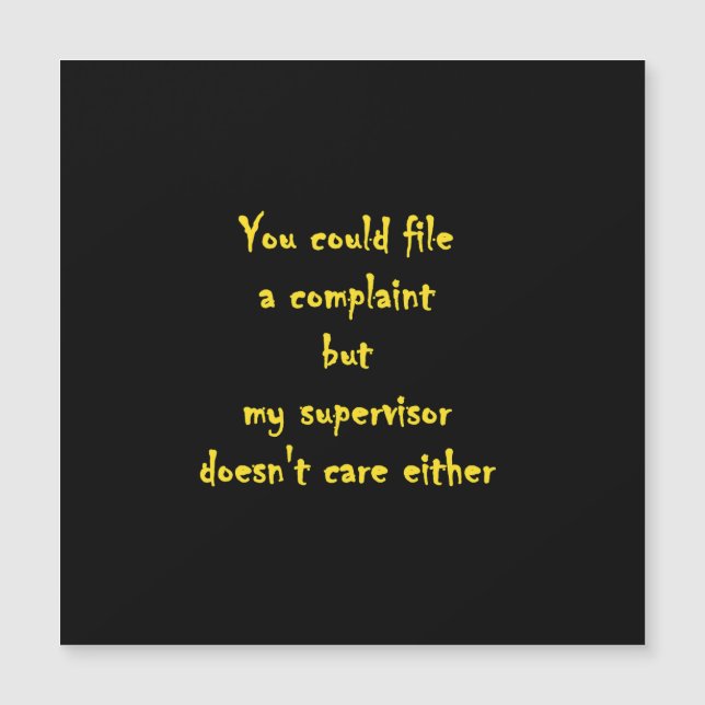 Funny Complaint Department Apathy  (正面)