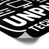 Funny Computer Engineer I'm My Family's Unpaid Tec ポスター (角)