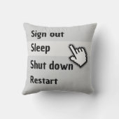 Funny Computer Sleep クッション (裏面)
