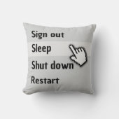Funny Computer Sleep クッション (正面)
