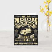 Funny Concrete Finisher We Do Presicion Guess Work カード (黄色い花)