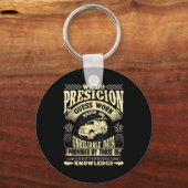 Funny Concrete Finisher We Do Presicion Guess Work キーホルダー (正面)