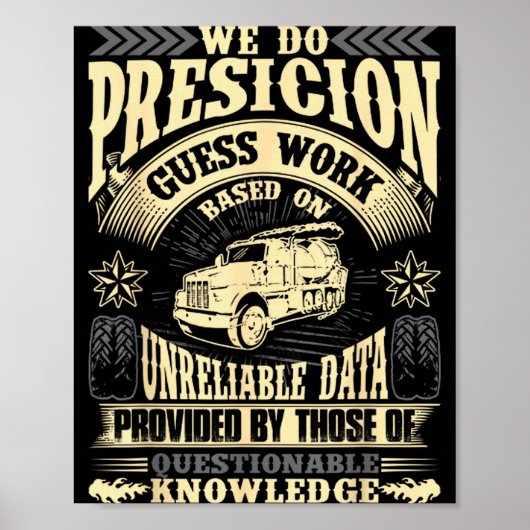 Funny Concrete Finisher We Do Presicion Guess Work ポスター (正面)