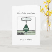 Funny Condolence Cancer Divorce Death Sympathy カード (黄色い花)