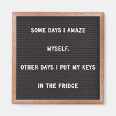 Funny Confidence Quote マグネット (正面)