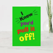 funny congratulations on achievement カード (正面)