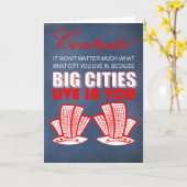 funny congratulations to graduate カード (黄色い花)