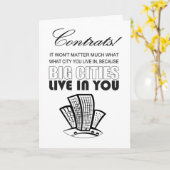 funny congratulations to graduate カード (黄色い花)