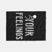 Funny Conservative Quotes F Your Feelings Men Wome フリースブランケット (正面(横))