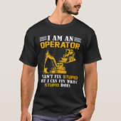 Funny Construction Excavator Heavy Machinery Opera Tシャツ (正面)