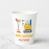 Funny Construction Themed Birthday Party 紙コップ (正面)