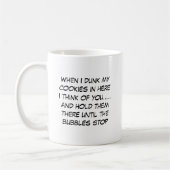 Funny Cookie Dunk Mug | Editable Text コーヒーマグカップ (左)