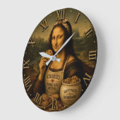 Funny Cookie Mona Lisa ラージ壁時計 (傾斜)