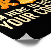 Funny Cookies Christmas Gingerbread Tech Suprt Men ポスター (角)