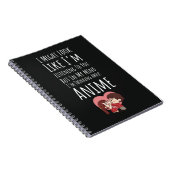 Funny Cool Anime Gifts Japan Japanese Kawaii ノートブック (右側)