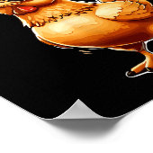 Funny Cool Chicken Sungles Caw F Humor For Men Wom ポスター (角)