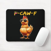 Funny Cool Chicken Sungles Caw F Humor For Men Wom マウスパッド (マウス)