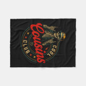 Funny Cool Cousins Club Shirt Cousin Crew Skeleton フリースブランケット (正面(横))