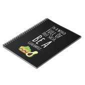 Funny Cool Gifts For Guacamole Lovers Cute Avocado ノートブック (左側)