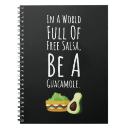 Funny Cool Gifts For Guacamole Lovers Cute Avocado ノートブック