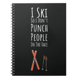 Funny Cool Gifts For Ski Lovers Skiers Skiing ノートブック