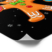 Funny Cool Gingerbread Six Seven 67 Ice Cream Drip ポスター (角)