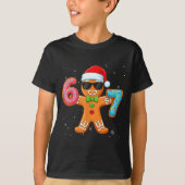 Funny Cool Gingerbread Six Seven 67 Ice Cream Drip Tシャツ (正面)