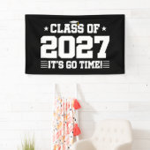 Funny Cool Graduation Go Time Senior Class of 2027 横断幕 (インサイチュ)