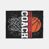 Funny Cool Sketll Coaching Designs Sketll Coach  フリースブランケット (正面(横))