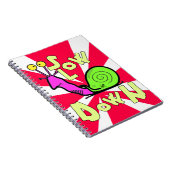 Funny Cool Snail Cartoon ノートブック (右側)