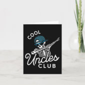 Funny Cool Uncles Club Shirt Funny Skeleton Uncle  カード (正面)