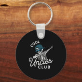 Funny Cool Uncles Club Shirt Funny Skeleton Uncle  キーホルダー (正面)