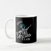 Funny Cool Uncles Club Shirt Funny Skeleton Uncle  コーヒーマグカップ (左)