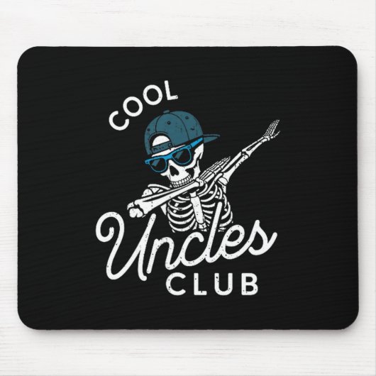 Funny Cool Uncles Club Shirt Funny Skeleton Uncle  マウスパッド (正面)
