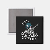 Funny Cool Uncles Club Shirt Funny Skeleton Uncle  マグネット (正面/裏面)