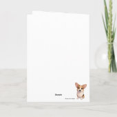 Funny Corgi Birthday Card – “Do I Smell Cake?” カード (裏面)