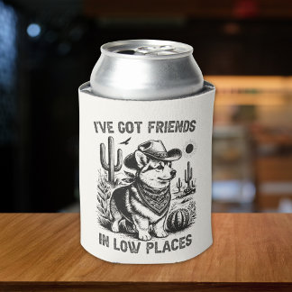 Funny Corgi Cowboy Can Cooler 缶クーラー