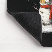 Funny Corgi Dog In The Snow Tree Christmas Winter  マウスパッド (コーナー)