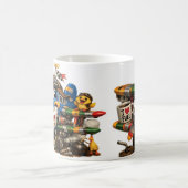 Funny Corky Airplane コーヒーマグカップ (中央)