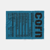 Funny Corn Nutrition Thanksgiving Costume  フリースブランケット (正面(横))