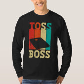 Funny Cornhole Corn Hole Retro Toss Boss Tシャツ (正面)