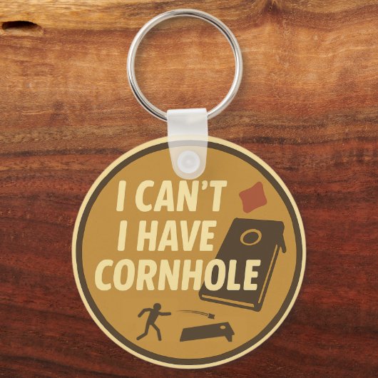 Funny Cornhole Game Enthusiast Graphic キーホルダー (裏面)